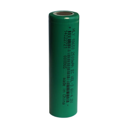 HLY 18650 OEM cylindryczne ogniwa akumulatorowe 3,6 V 2500 mah do pojazdów elektrycznych