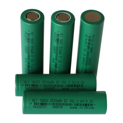 Recykling 3,6 V 2500 mah 18650 Akumulator o dużej gęstości energii