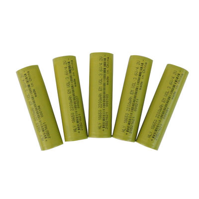 Cylindryczny akumulator litowo-jonowy 3,6 V o wysokim poziomie bezpieczeństwa 2200 mAh 18650