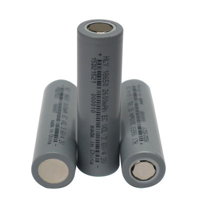 Cylindryczne ogniwa akumulatorowe litowe 3,6 V o pojemności 2600 mah 18650;
