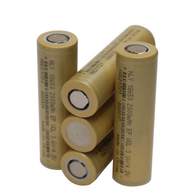 18650 3,6 V 2000 mAh Akumulatorowe ogniwa słoneczne do elektroniki domowej / Ebike